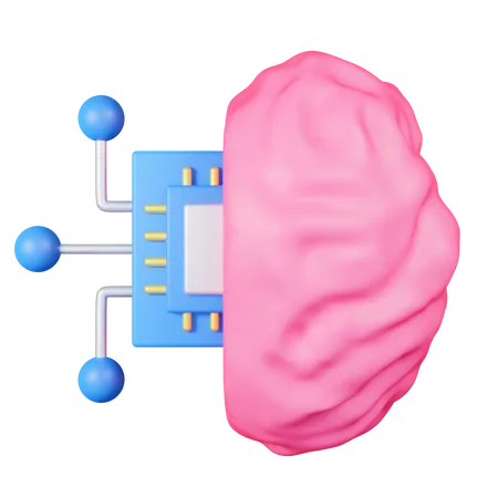 Brain Ai  3D Icon