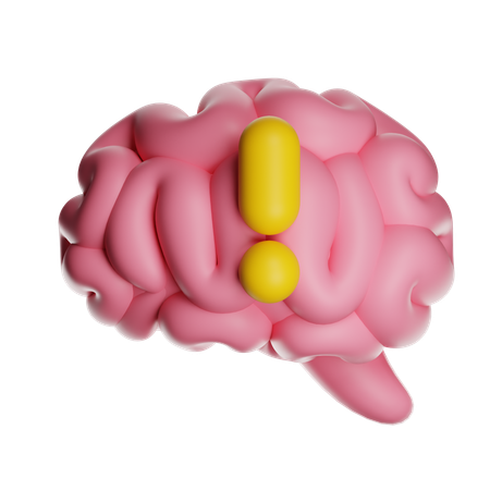 Brain Alert  3D Icon
