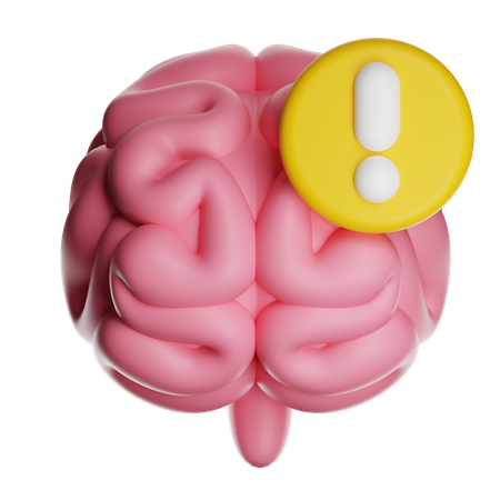 Brain Alert  3D Icon