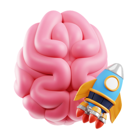 Brain Boost  3D Icon