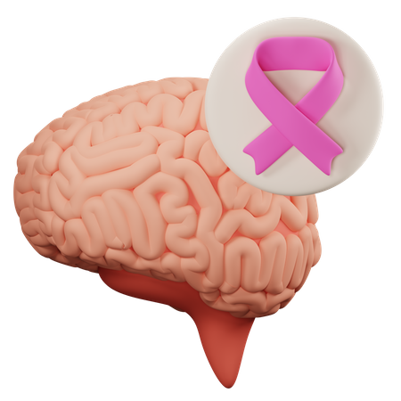 Brain cancer  3D Icon