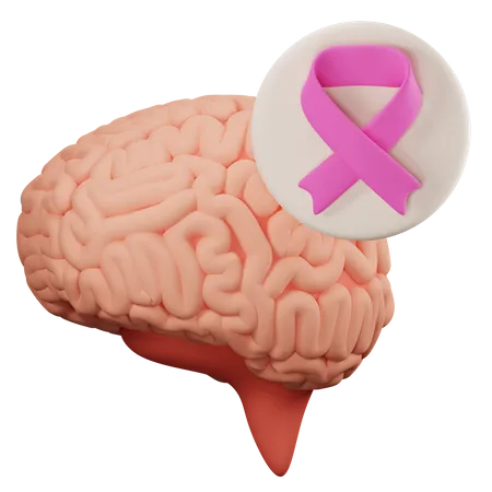 Brain cancer  3D Icon