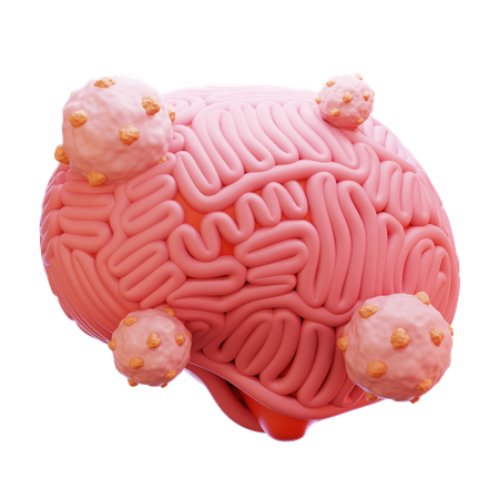 Brain Cancer  3D Icon