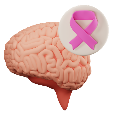 Brain cancer 3D Icon