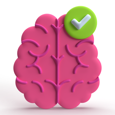 Brain Check  3D Icon