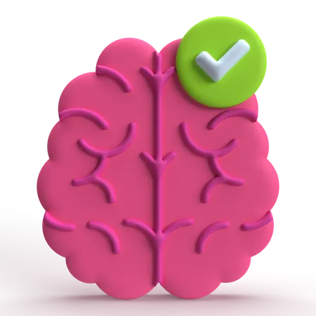 Brain Check  3D Icon