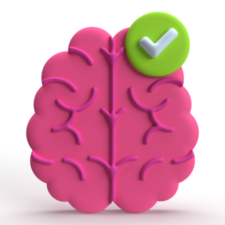 Brain Check  3D Icon