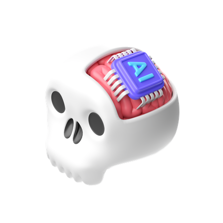 Brain Chip  3D Icon