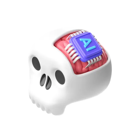 Brain Chip  3D Icon