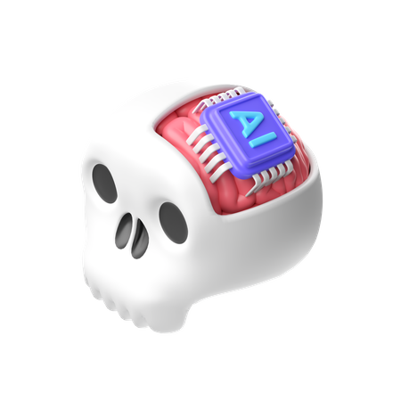 Brain Chip  3D Icon