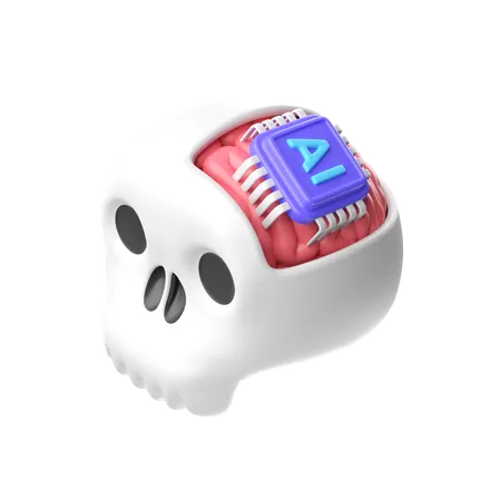 Brain Chip  3D Icon