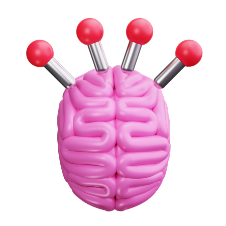 Brain Circuit Board  3D Icon