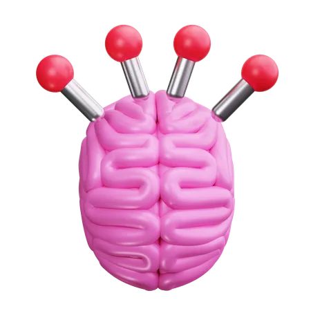 Brain Circuit Board  3D Icon