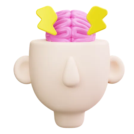 Brain Cloud  3D Icon