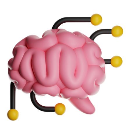 Brain Conenction  3D Icon