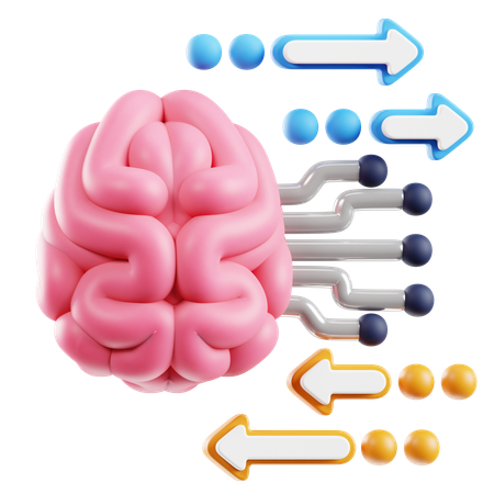 Brain Flow  3D Icon