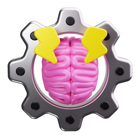 Brain Gears  3D Icon