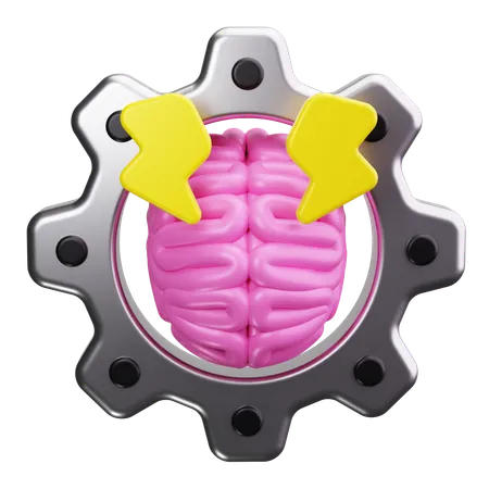 Brain Gears  3D Icon