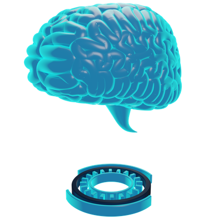 Brain Hologram  3D Icon