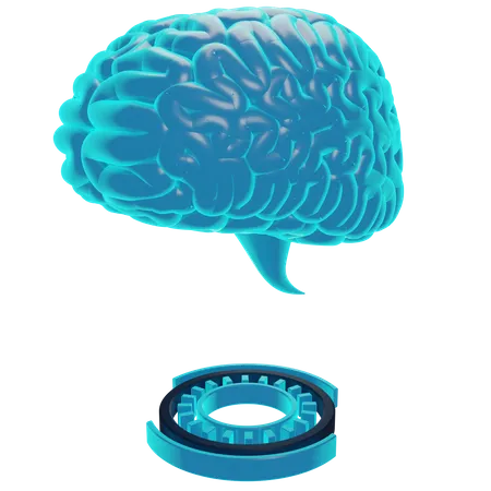Brain Hologram  3D Icon