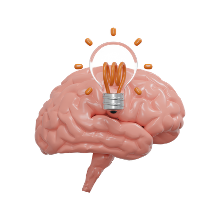 Brain Idea  3D Icon