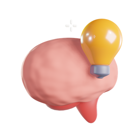 Brain Idea  3D Icon