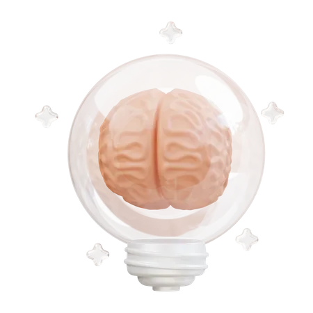 Brain Idea  3D Icon