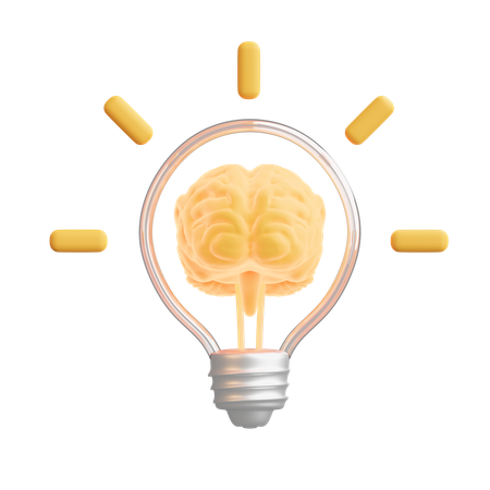 Brain idea  3D Icon