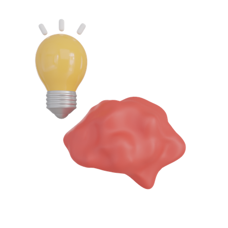 Brain Idea  3D Icon