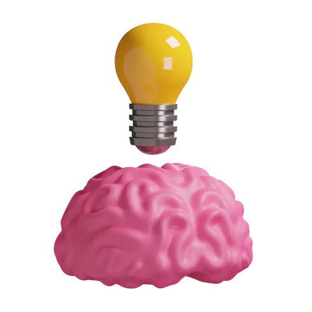 Brain Idea  3D Illustration