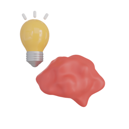 Brain Idea  3D Illustration