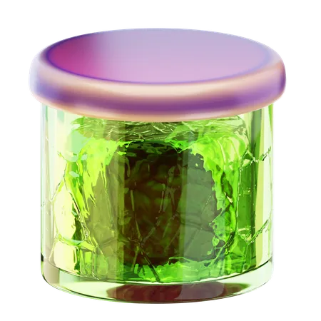 Brain in jar  3D Icon