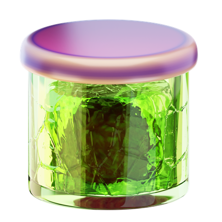 Brain in jar  3D Icon
