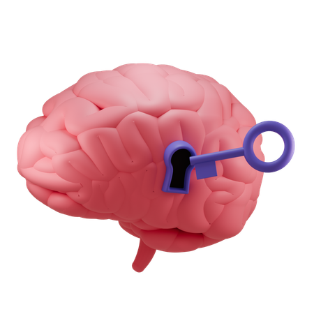 Brain Lock  3D Icon