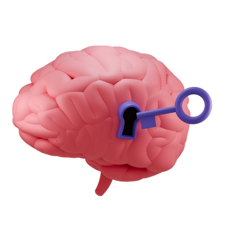 Brain Lock  3D Icon