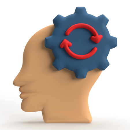 Brain Management  3D Icon