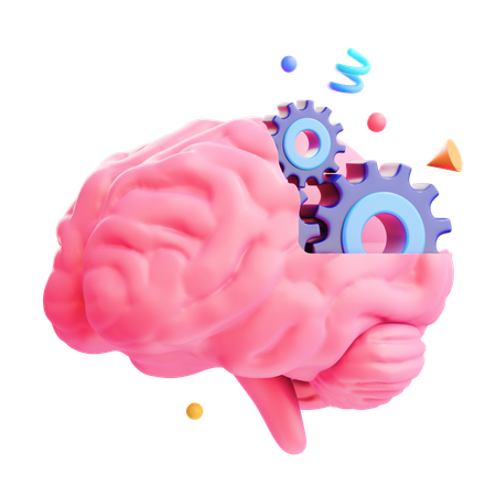 Brain Operating  3D Icon