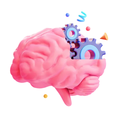 Brain Operating  3D Icon