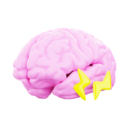 Brain Power 3D Illustration