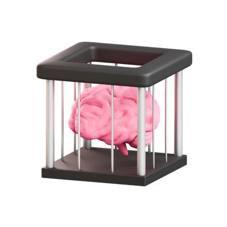 Brain prison  3D Icon