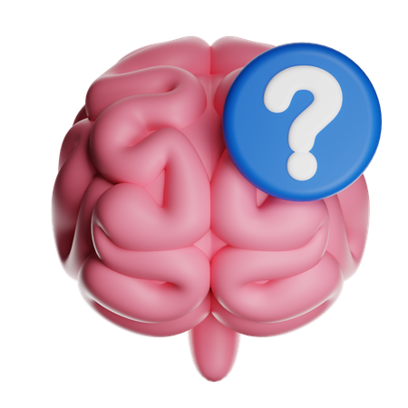 Brain Question  3D Icon