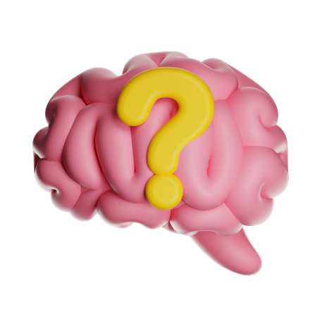 Brain Question  3D Icon