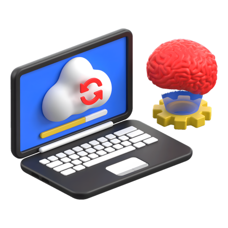 Brain Reboot  3D Icon