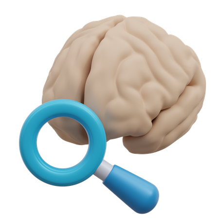 脳の研究  3D Icon