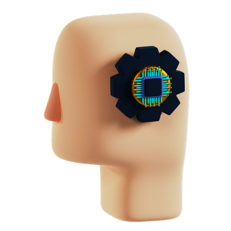 Brain Setting  3D Icon