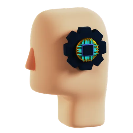 Brain Setting  3D Icon