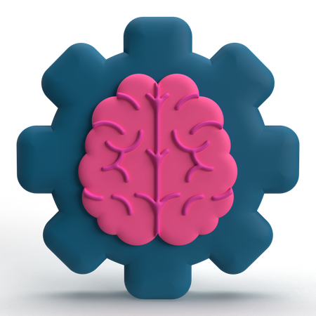 Brain Setting  3D Icon