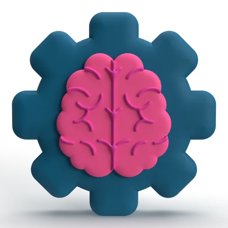 Brain Setting  3D Icon