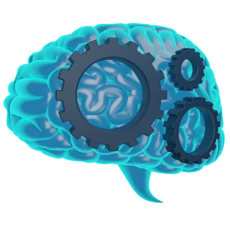 Brain Setting  3D Icon