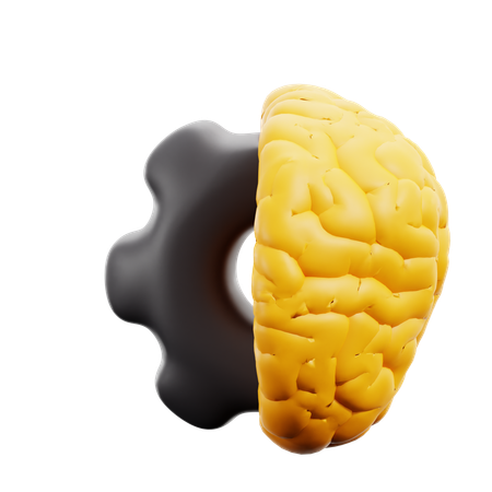 Brain Setting  3D Icon